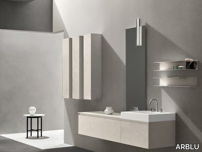 5.ZERO - Wall-mounted sectional vanity unit _ ARBLU