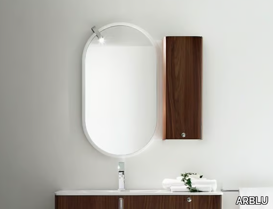 TU - Oval framed wall-mounted mirror _ ARBLU