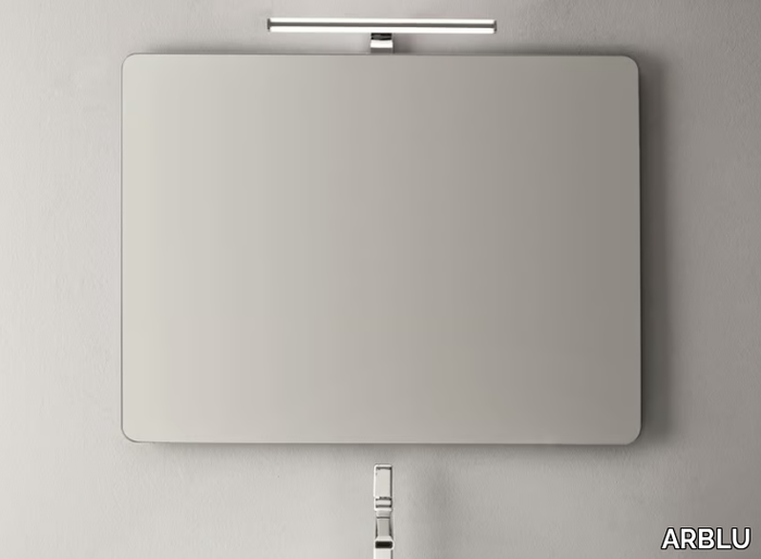 FLUT - Rectangular wall-mounted mirror with integrated lighting _ ARBLU