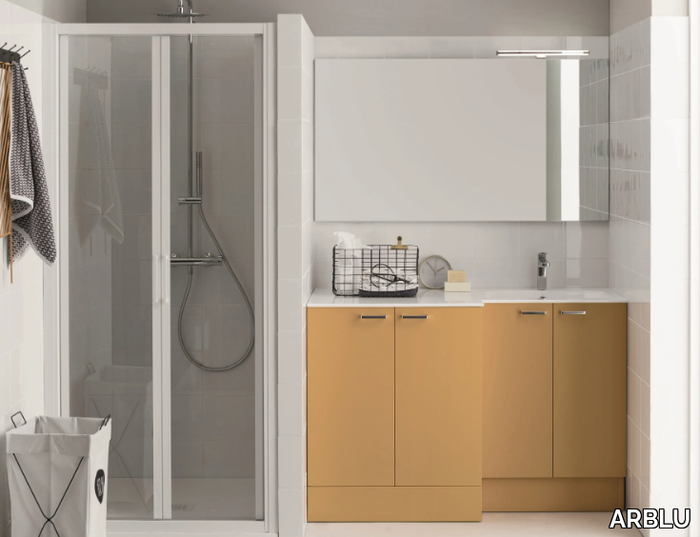 Laundry room cabinet with hinged doors - Laundry room cabinet with hinged doors for washing machine _ ARBLU