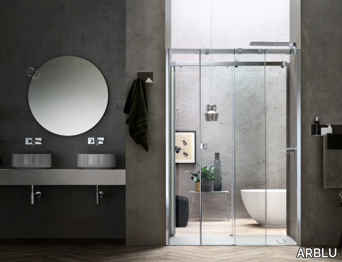 OTTO - Niche shower cabin with sliding door _ ARBLU