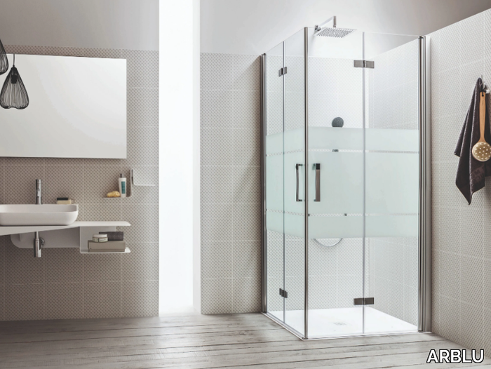 SEI - Corner shower cabin with folding door _ ARBLU