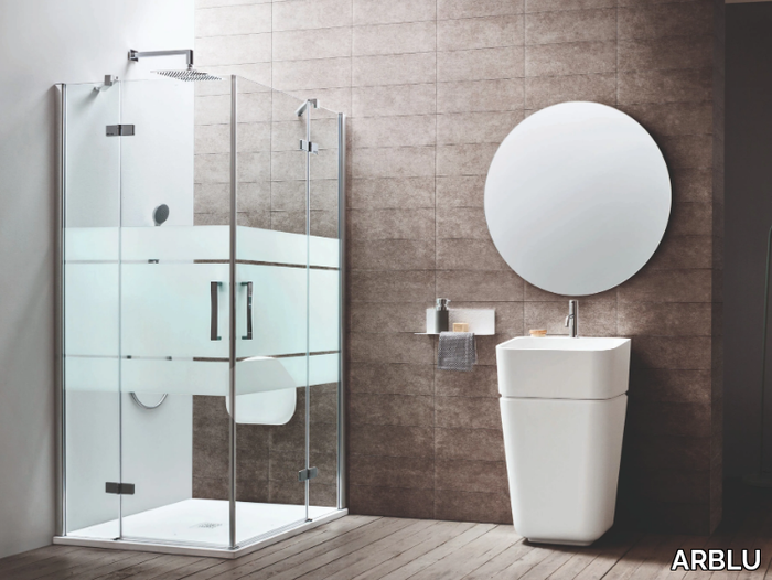 SEI - Niche shower cabin with hinged door _ ARBLU