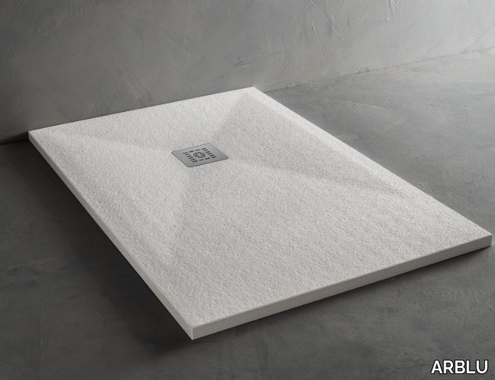 TRENDY - Rectangular Pietrablu® shower tray _ ARBLU