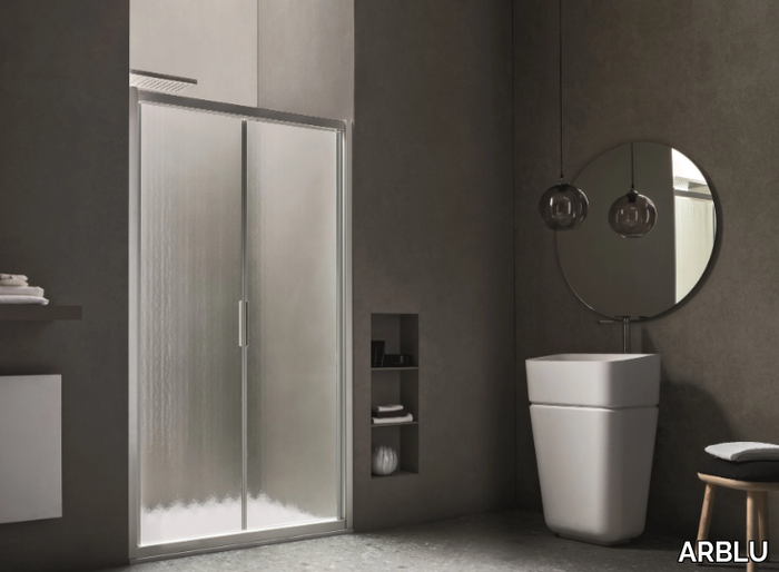 VEGA - Niche shower cabin with hinged door _ ARBLU