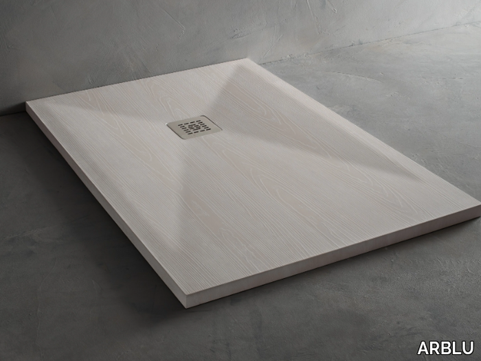 WOODY - Rectangular Pietrablu® shower tray _ ARBLU