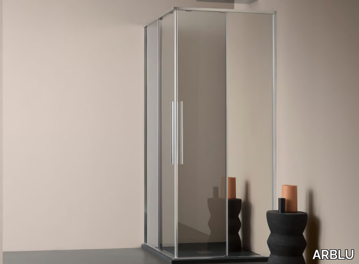 FILO - Shower enclosure with two sliding doors _ ARBLU