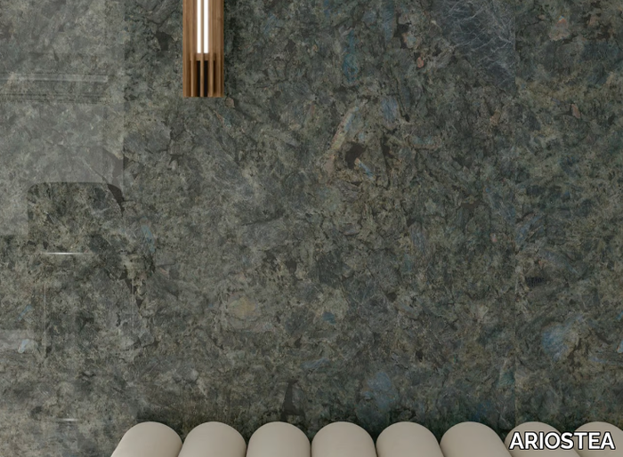 ULTRA GRANITI - LABRADORITE - Porcelain stoneware wall/floor slabs with marble effect _ ARIOSTEA