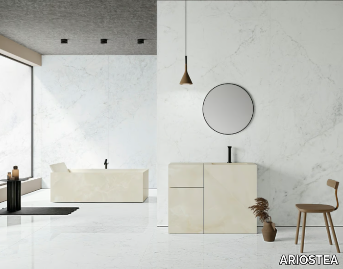 ULTRA MARMI - MICHELANGELO ALTISSIMO - Porcelain stoneware wall/floor slabs with marble effect _ ARIOSTEA