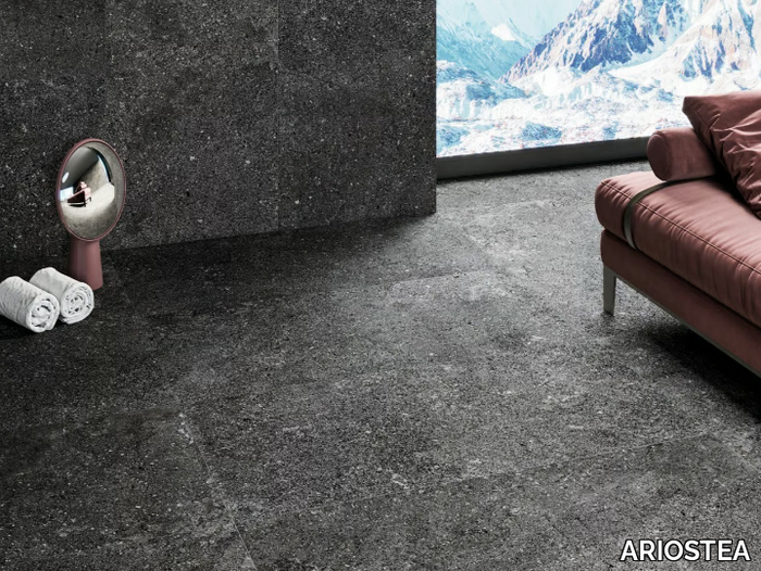 ASTRA STORM - Indoor porcelain stoneware wall/floor tiles with stone effect _ ARIOSTEA