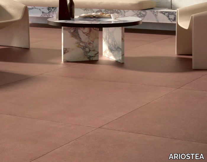 BALANCE - MARSALA RED - Porcelain stoneware wall/floor slabs with resin effect _ ARIOSTEA