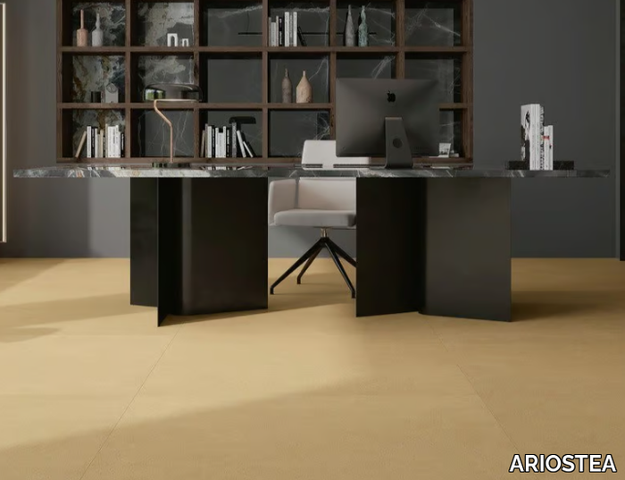 BALANCE - MUSTARD - Porcelain stoneware wall/floor slabs with resin effect _ ARIOSTEA