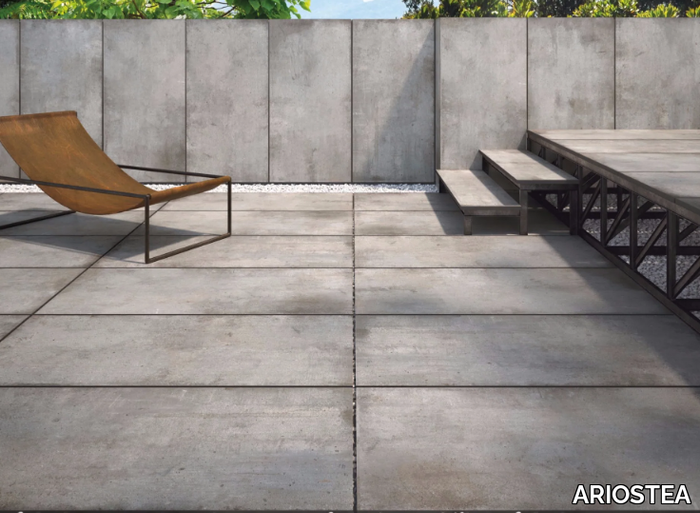 CM2 TEKNOSTONE - SMOKE - Porcelain stoneware outdoor floor tiles with stone effect _ ARIOSTEA