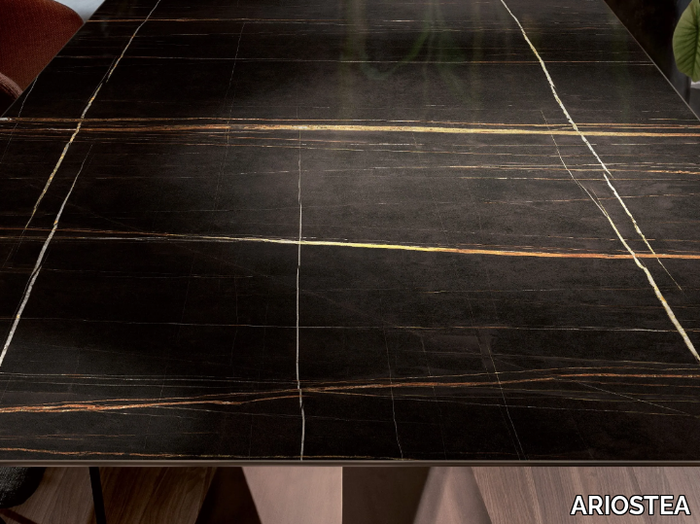 ULTRA MARMI - SAHARA NOIR - Porcelain stoneware wall/floor tiles with marble effect _ ARIOSTEA