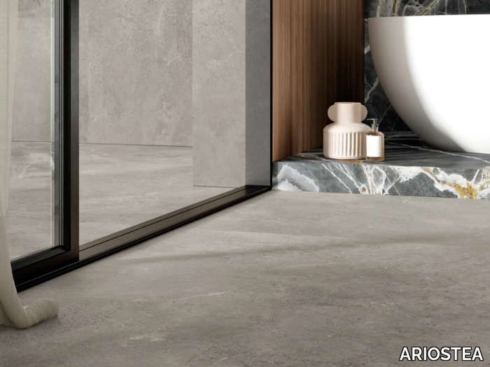 ULTRA PIETRE - GALAXY GREY - Porcelain stoneware wall/floor slabs with stone effect _ ARIOSTEA