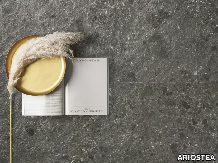 FRAGMENTA FULL BODY NERO OMBRATO - Porcelain stoneware wall/floor tiles with stone effect _ ARIOSTEA