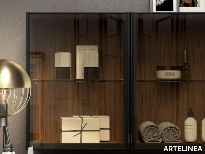 PASSEPARTOUT - Bathroom wall cabinet with glass doors _ ARTELINEA