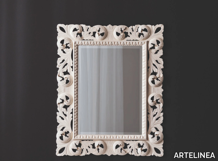 RETRÒ - Wall mirror with wooden frame _ ARTELINEA