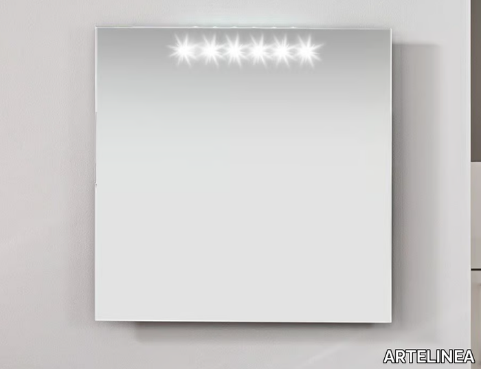 STOCK - Bathroom mirror with integrated lighting _ ARTELINEA