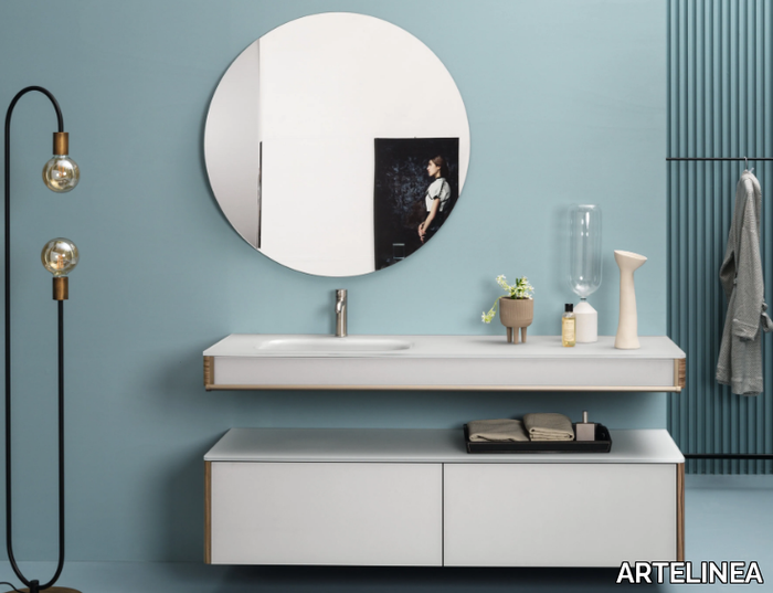 ALEXANDER - Sectional storage suspended bathroom cabinet _ ARTELINEA