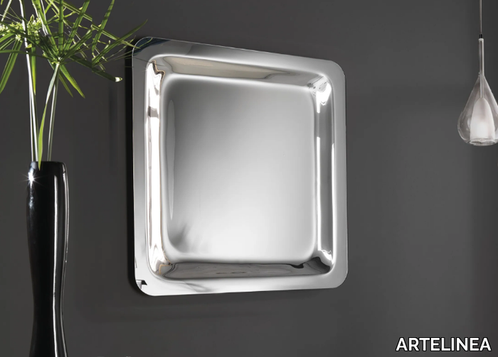 BOA - Square wall-mounted glass mirror _ ARTELINEA