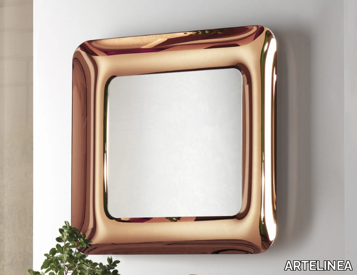 BOA - Square wall-mounted glass mirror _ ARTELINEA