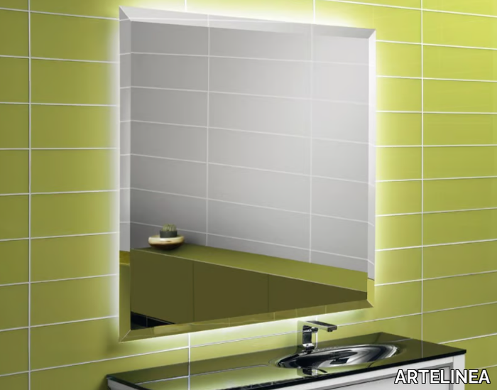 DIAMANT - Bathroom mirror with integrated lighting _ ARTELINEA