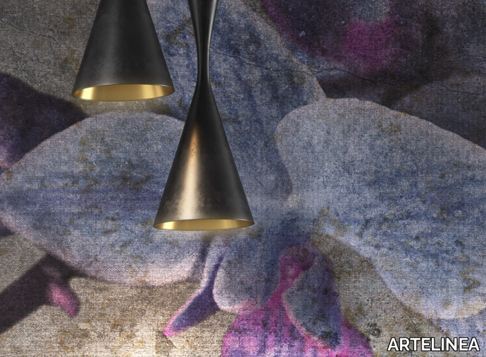 GLASS & PAPER - Bathroom wallpaper with floral pattern _ ARTELINEA