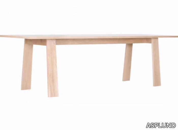 ANNA - Rectangular oak dining table _ ASPLUND