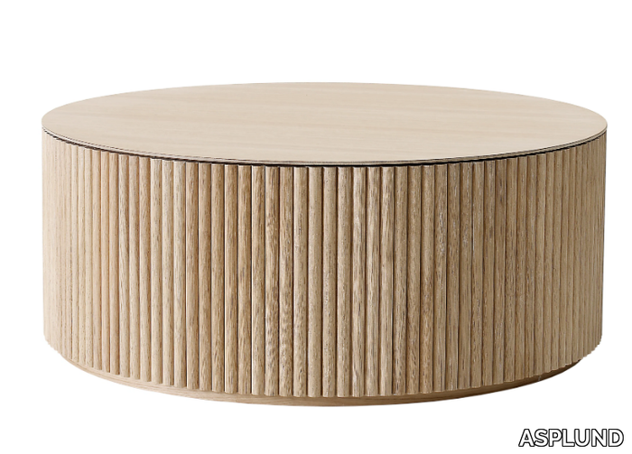 GRAND PALAIS - Contemporary style round wooden coffee table for living room _ ASPLUND