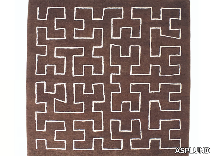 MAZE - Patterned square rug _ ASPLUND