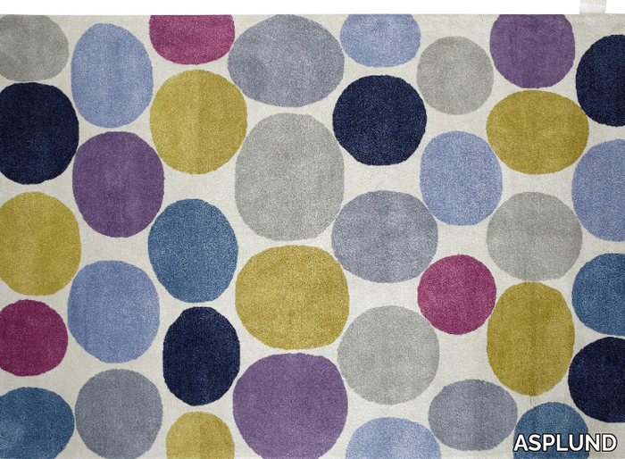 PEBBLES - Handmade rug with geometric shapes _ ASPLUND