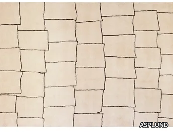 ROOFTOP - Patterned rectangular handmade rug _ ASPLUND