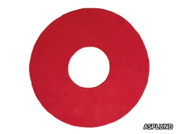 O - Solid-color round rug _ ASPLUND