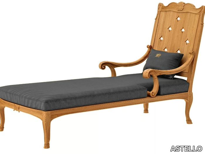 FLEUR DE LYS - Teak Chaise longue _ ASTELLO