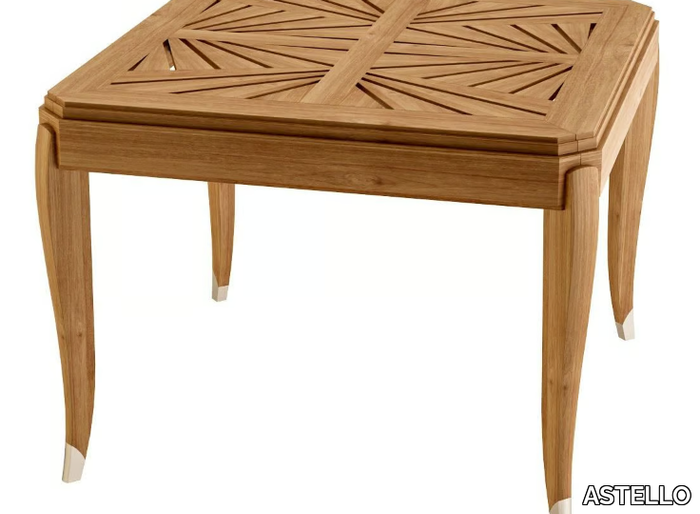 JONQUILLE - Square teak garden table _ ASTELLO