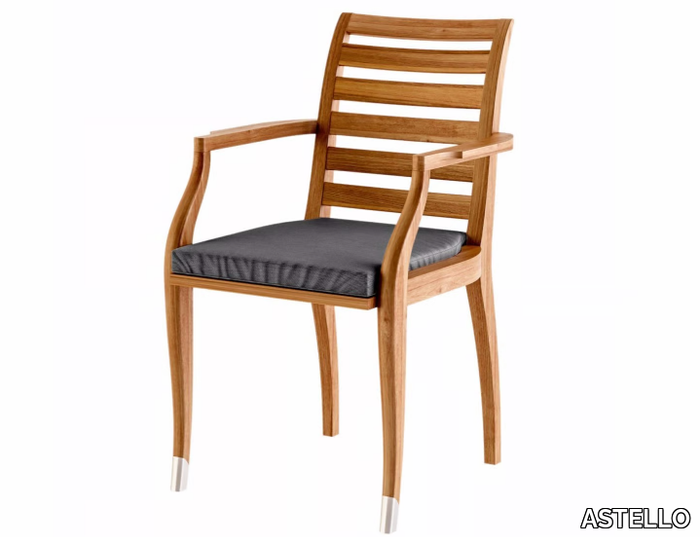 JONQUILLE - Teak garden chair with armrests _ ASTELLO