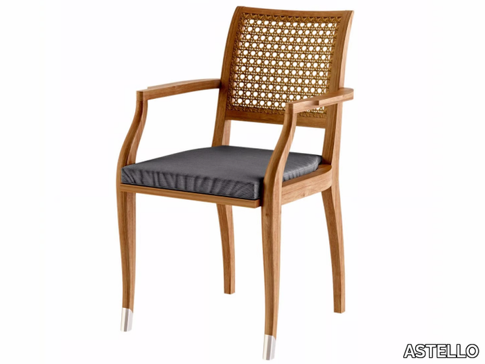 JONQUILLE - Teak garden chair with armrests _ ASTELLO