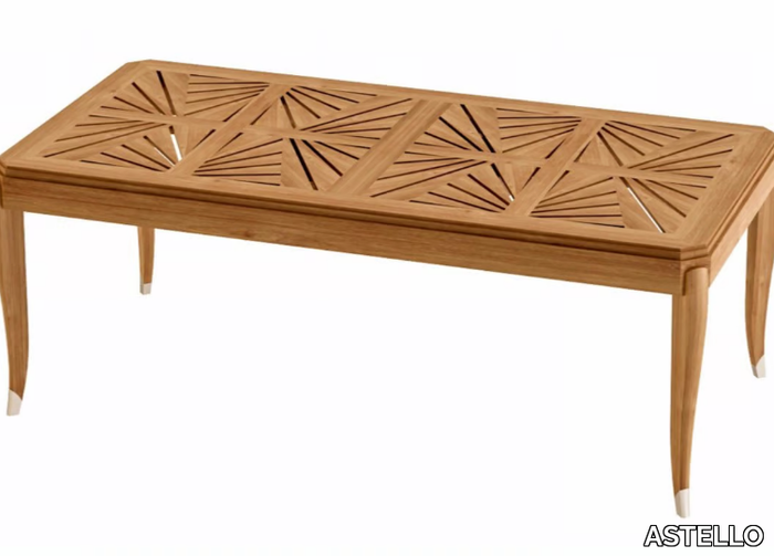 JONQUILLE - Extending rectangular teak garden table _ ASTELLO