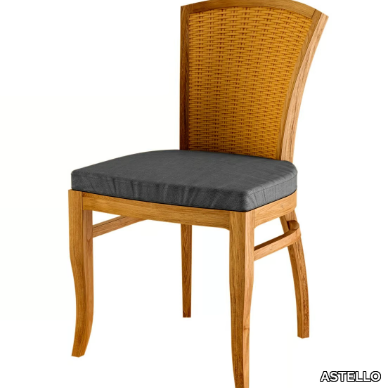 TOURNESOL - Deco teak garden chair _ ASTELLO