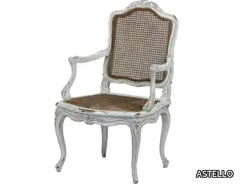 LOUIS XV / 11.129F - Louis XV wooden chair with armrests _ ASTELLO