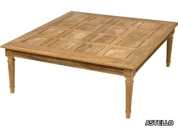 GARDÉNIA - Square teak garden side table _ ASTELLO