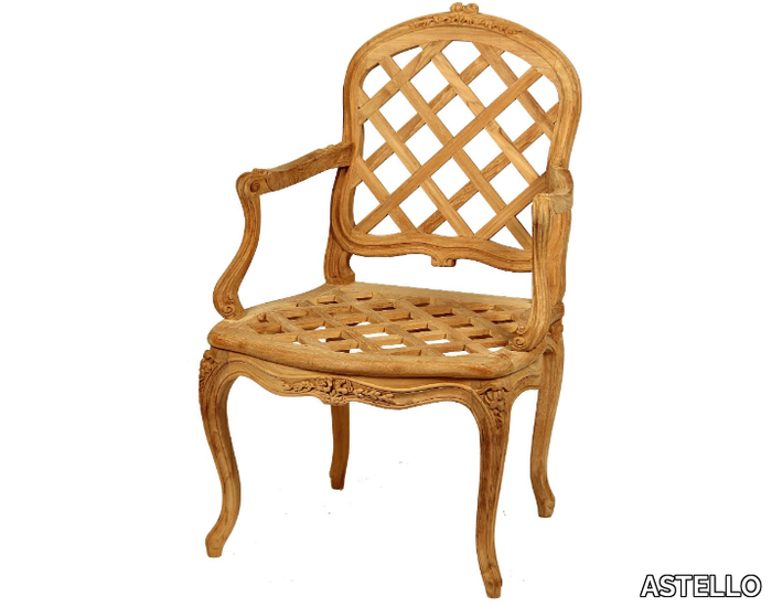 BRUYÈRE - Teak garden chair with armrests _ ASTELLO