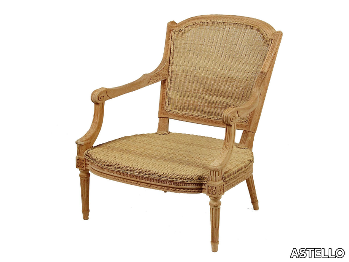 GARDÉNIA - Bergere teak armchair _ ASTELLO