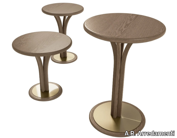 ALEXANDER - Round high side table _ A.R. Arredamenti