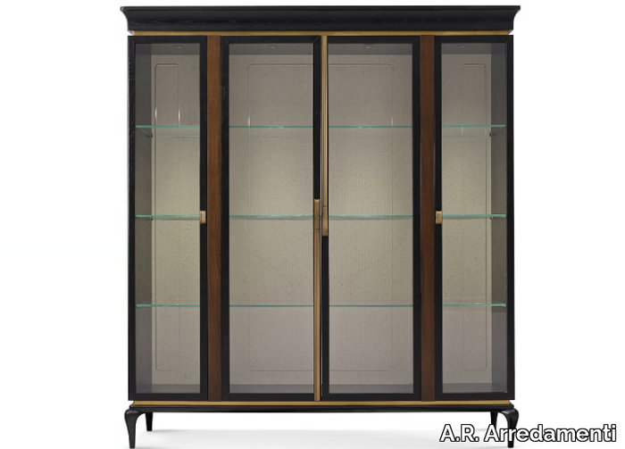 DILAN - Wooden display cabinet _ A.R. Arredamenti