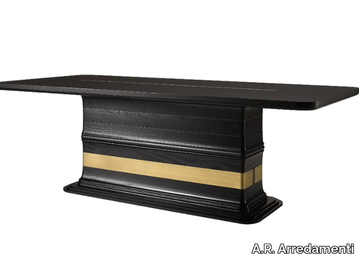 DILAN - Rectangular wooden table _ A.R. Arredamenti