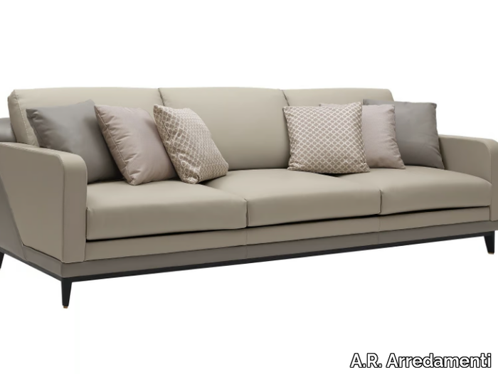 DILAN - 3 seater leather sofa _ A.R. Arredamenti