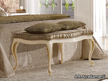 RICASOLI - Upholstered velvet bench _ A.R. Arredamenti