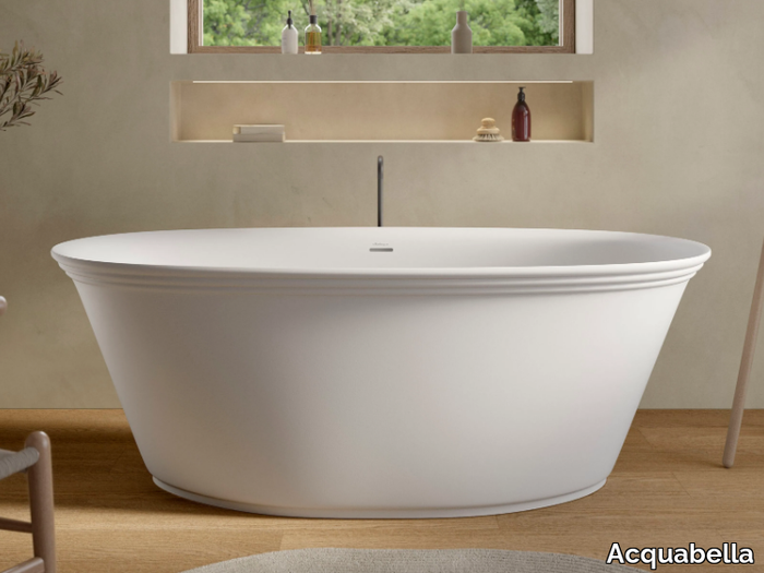 BOREAL - Freestanding oval Dolotek© bathtub _ Acquabella